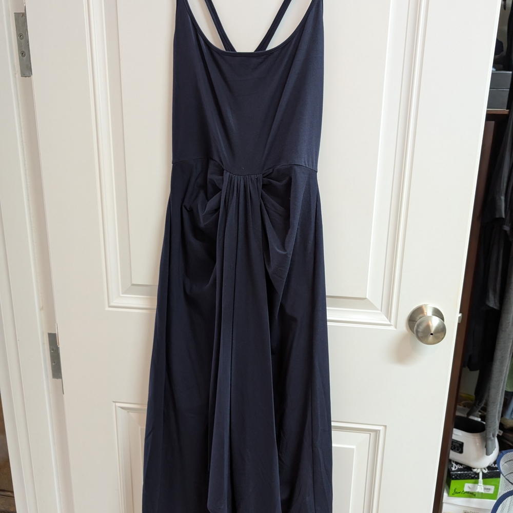 Elegant Navy Blue Maxi Dress